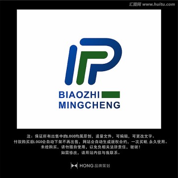 P 字母 LOGO 标志