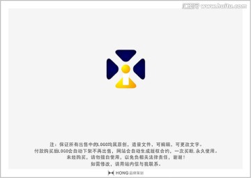 X 字母 LOGO 标志