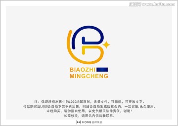 B 字母 LOGO 标志