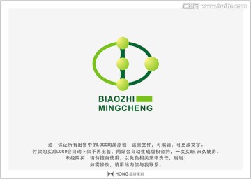 D 生物 LOGO 标志