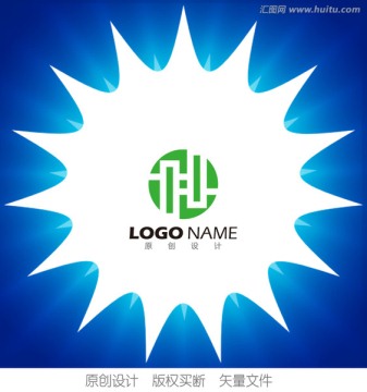 企业标志 H字母logo