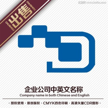 D电子科技logo标志