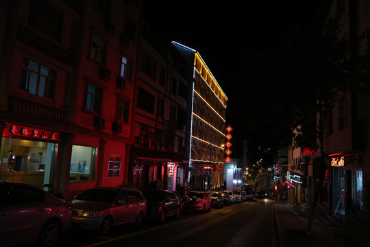 城市夜景 商业街