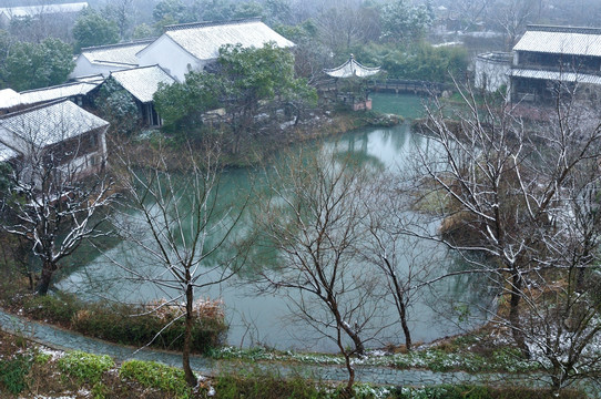 杭州西溪湿地雪景