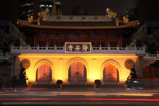 上海静安寺夜景