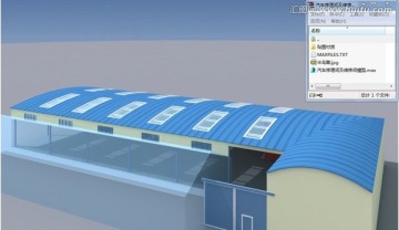汽车修理间及维修间3d模型