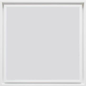 正方形白色油画框装饰画双层框