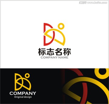 字母HK logo设计