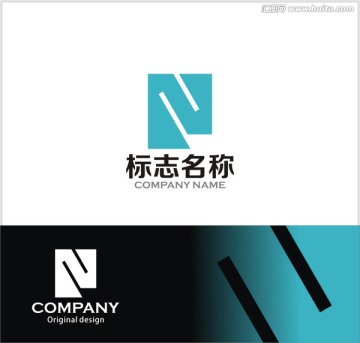 字母PN logo设计