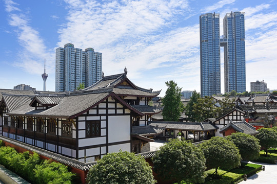 成都大慈寺全景