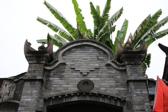 传统青砖外墙