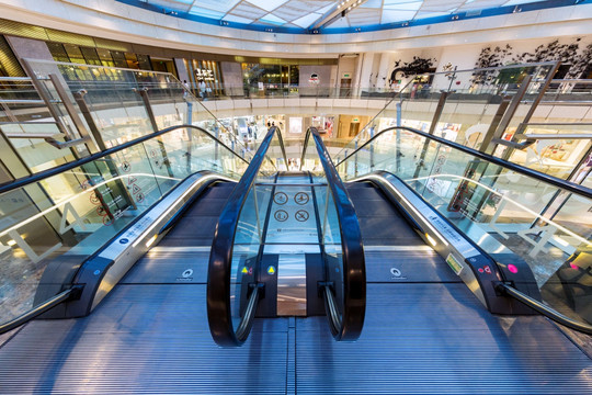 国金购物中心自动扶梯