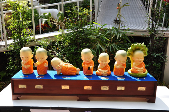 泰国雕塑 玩偶 小沙弥