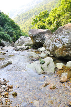 峡谷 小河