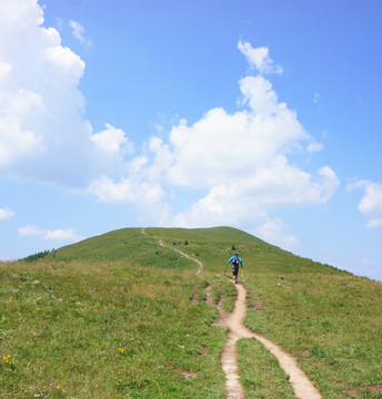 高原 高山 旅行者