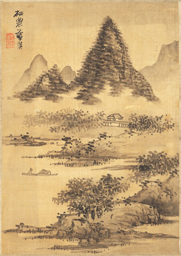 山水风景 明代 蓝瑛 高清作品