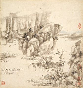 山水古代名画 明代 王鉴