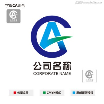 字母CA组合 logo