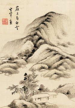 国画山水 明代 董其昌