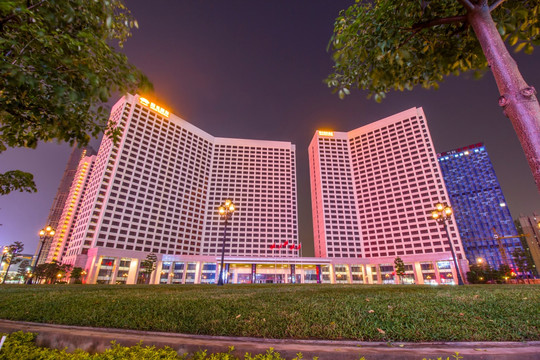 广东省佛山市阳光国际酒店夜景