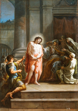 耶稣受难人物油画