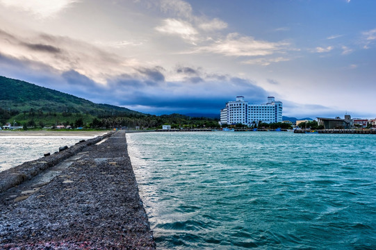 防浪堤 台湾垦丁