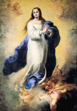 圣母人物油画