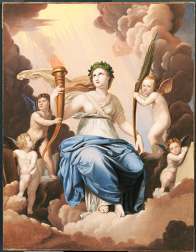 天使神话人物油画