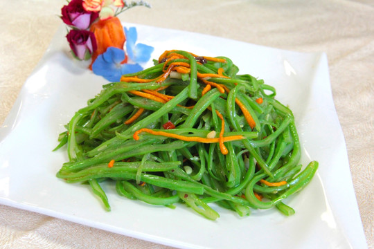 香炒扁豆丝