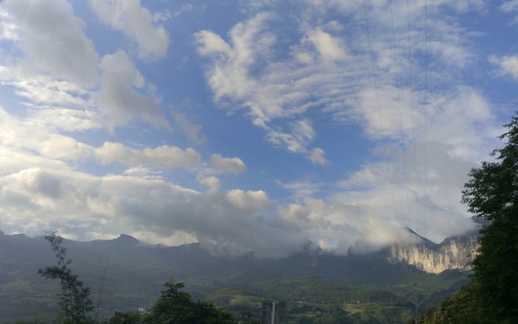 天空 地平线 蓝天 白云 云朵