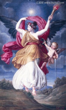 天使神话人物油画