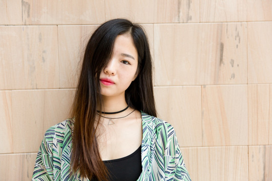 长发女生
