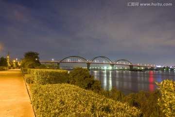 广东省江门市荷塘西江大桥夜景