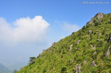 高山蓝天白云