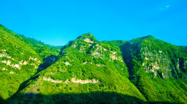 大山 夕阳