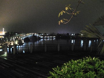 阳江 城市会客厅 鸳鸯湖夜色桥