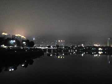 阳江城市会客厅鸳鸯湖夜景