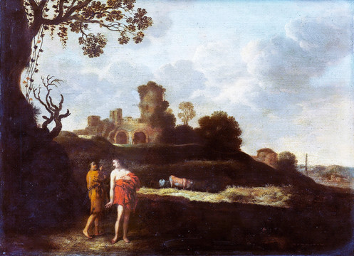 古典人物风景油画