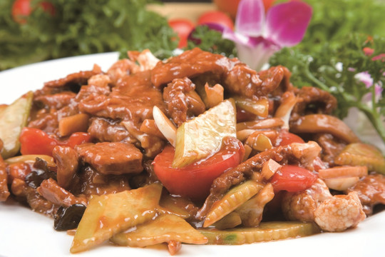 爆炒肉片