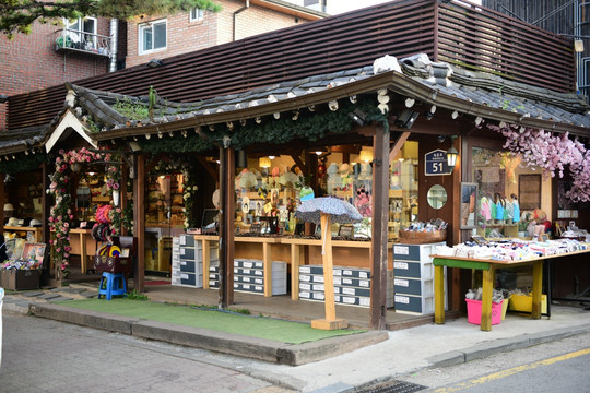 韩国首尔街头小店