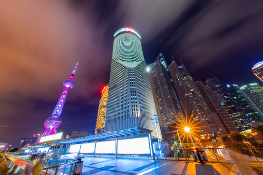中国银行大厦夜景