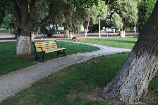公园 休闲椅