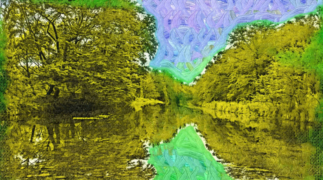 风景 油画