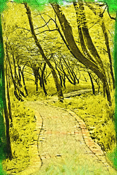风景 油画