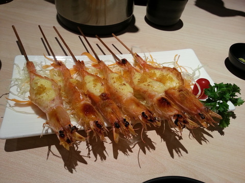 蟹子沙律串串虾