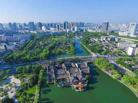 宁波月湖全景