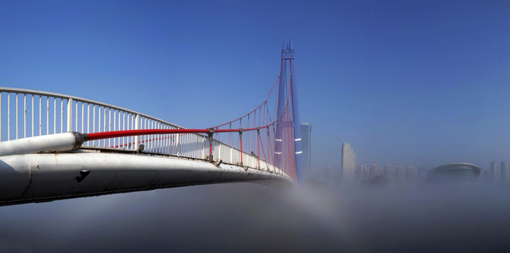 雾起挑月桥