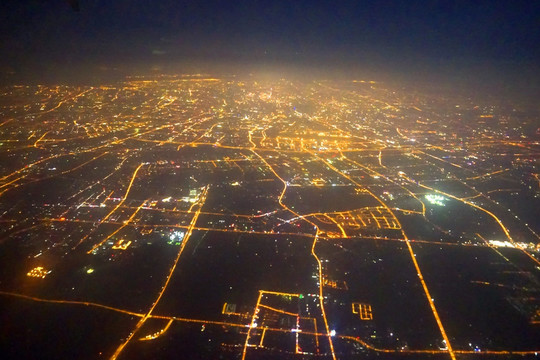 上海城市风光 上海夜景航拍