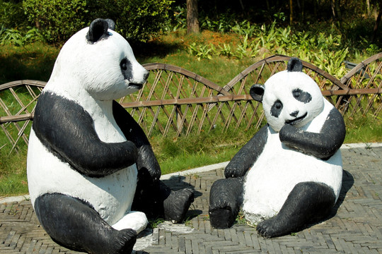 大熊猫 雕塑