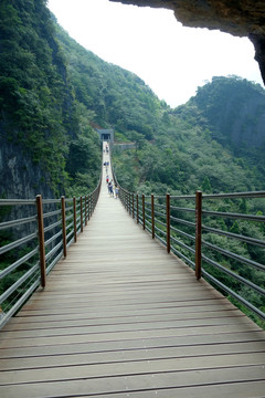 铁索桥 天门洞 重庆武陵山